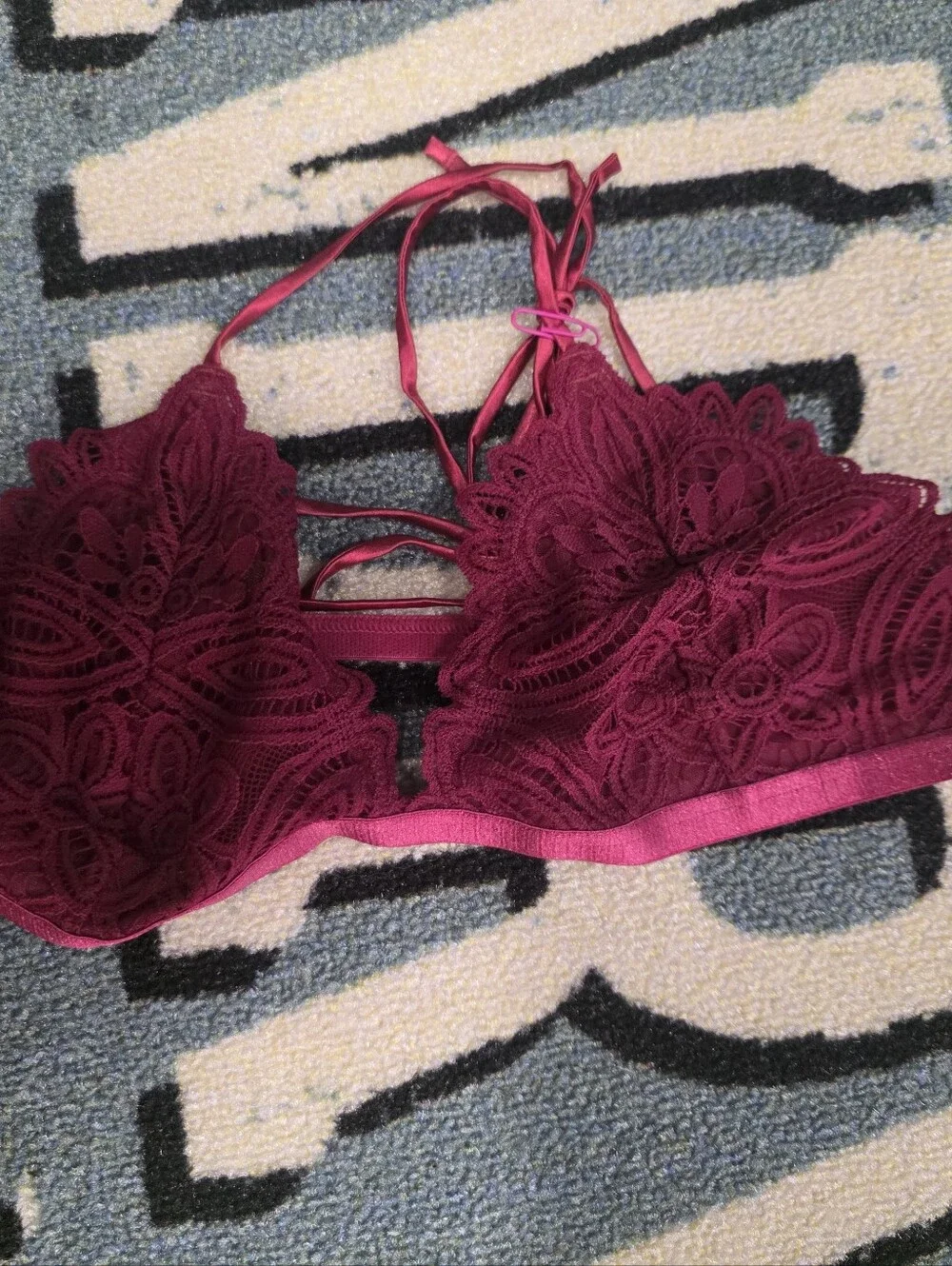 Free People Berry Satin Top with Tag
